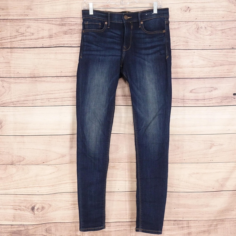 Express Legging Mid Rise Jegging Jeans Womens 4R Blue‎ Dark Wash Stretch Denim
